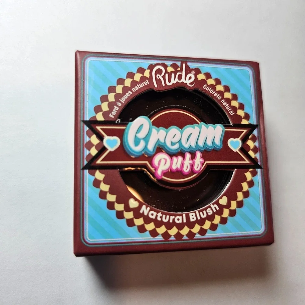 Cream Puff Natural Blush Red Velvet by Rude Cosmetics for Women 0.21 oz Blush - Picture 3 of 12